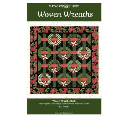 Glad Tidings Woven Wreaths Quilt Kit / Maywood Studio