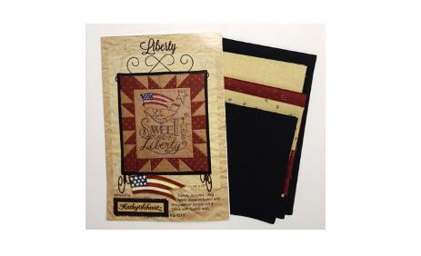 Liberty Wallhanging Quilt and Embroidery Kit - Kathy Schmitz