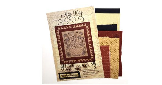 May Day Wallhanging Quilt and Embroidery Kit - Kathy Schmitz