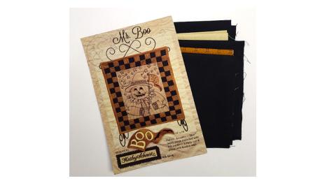 Mr. Boo Wallhanging Quilt and Embroidery Kit - Kathy Schmitz