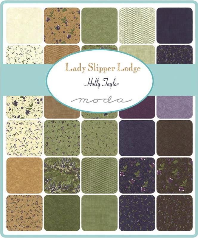 Lady Slipper Lodge by Holly Taylor for Moda / Jelly Roll / (40) 2.5"x45" Fabric Strips