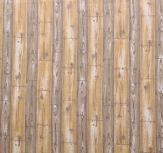 EOB - Marcus Brothers Textiles - Tan, Brown, Taupe Woodplank Print Fabric