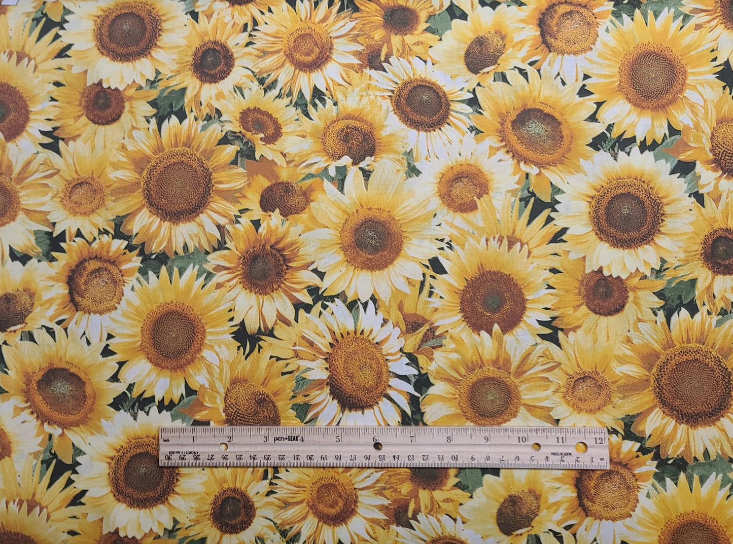 Patty Reed Designs 2020 for Fabric Traditions - Packed Sunflower Print Fabric