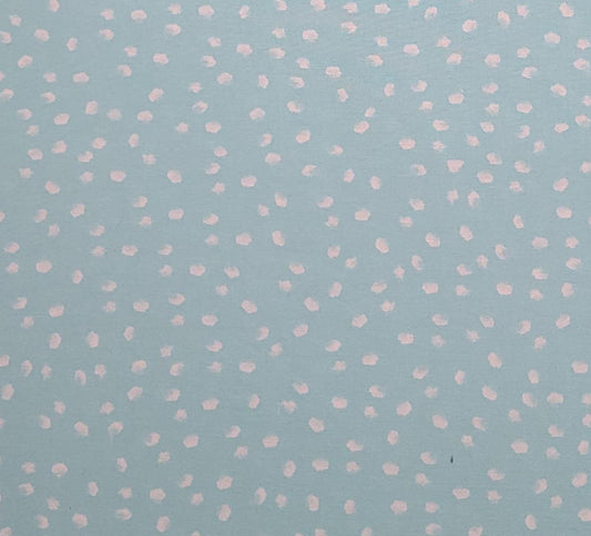 B94-LLB-P05 2019 Brother Sister Design Studio - Light Aqua Fabric / Tossed White Spots