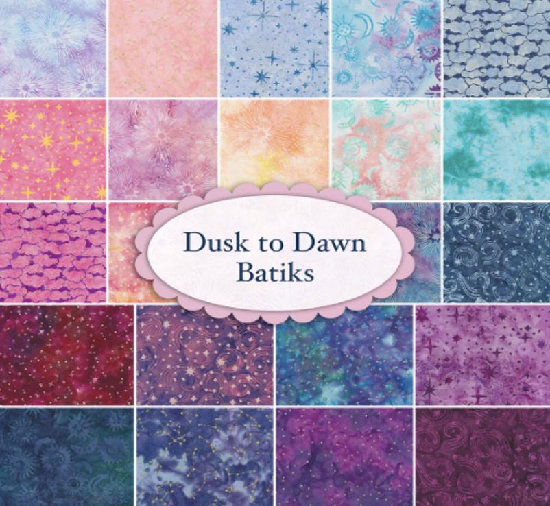 Dusk to Dawn Batiks by Monique Jacobs for Maywood Studio Fat Quarter Bundle (22 Pieces) FQ-MASDDB