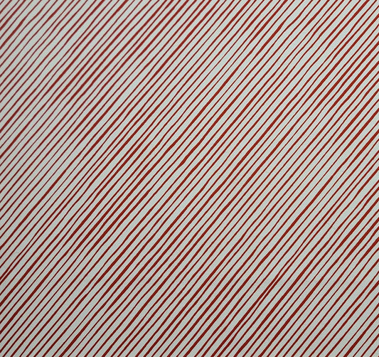 Quirky Bias Stripe Loralie Harris for Loralie Designs - White and Red Diagonal Stripe Fabric