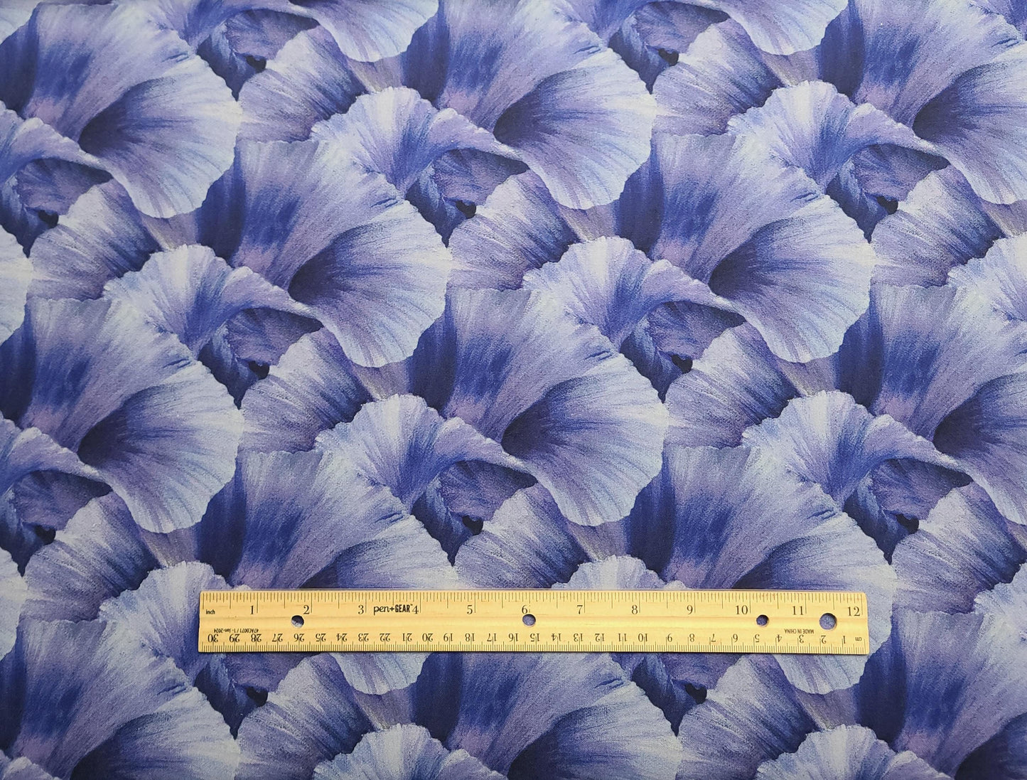 Lush DP24192 by Hilary Mayes for Northcott - Purple Packed Iris Petal Print Fabric