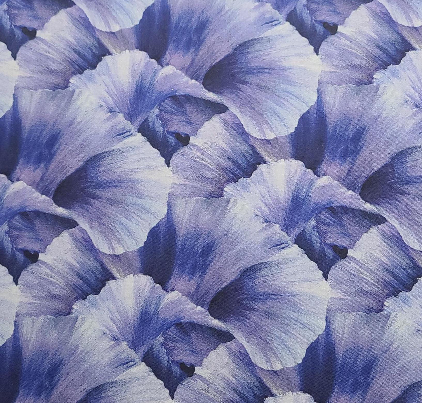 Lush DP24192 by Hilary Mayes for Northcott - Purple Packed Iris Petal Print Fabric