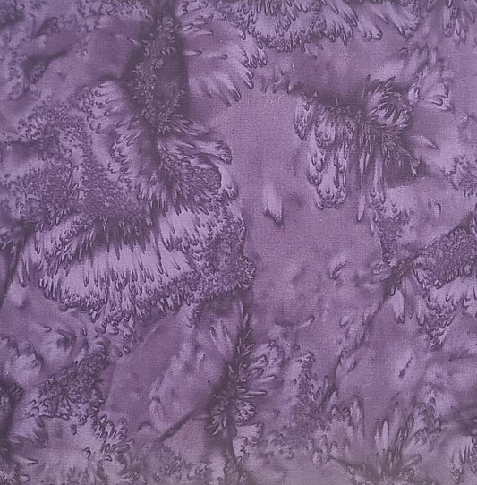 BATIK - Black Plum Tonal Patterned Fabric