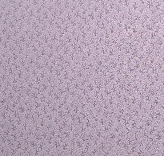 Putty & Mortar Marcus Fabrics Design 6141 - Light Plum Fabric / Dark Plum Reproduction-Style Flower Print