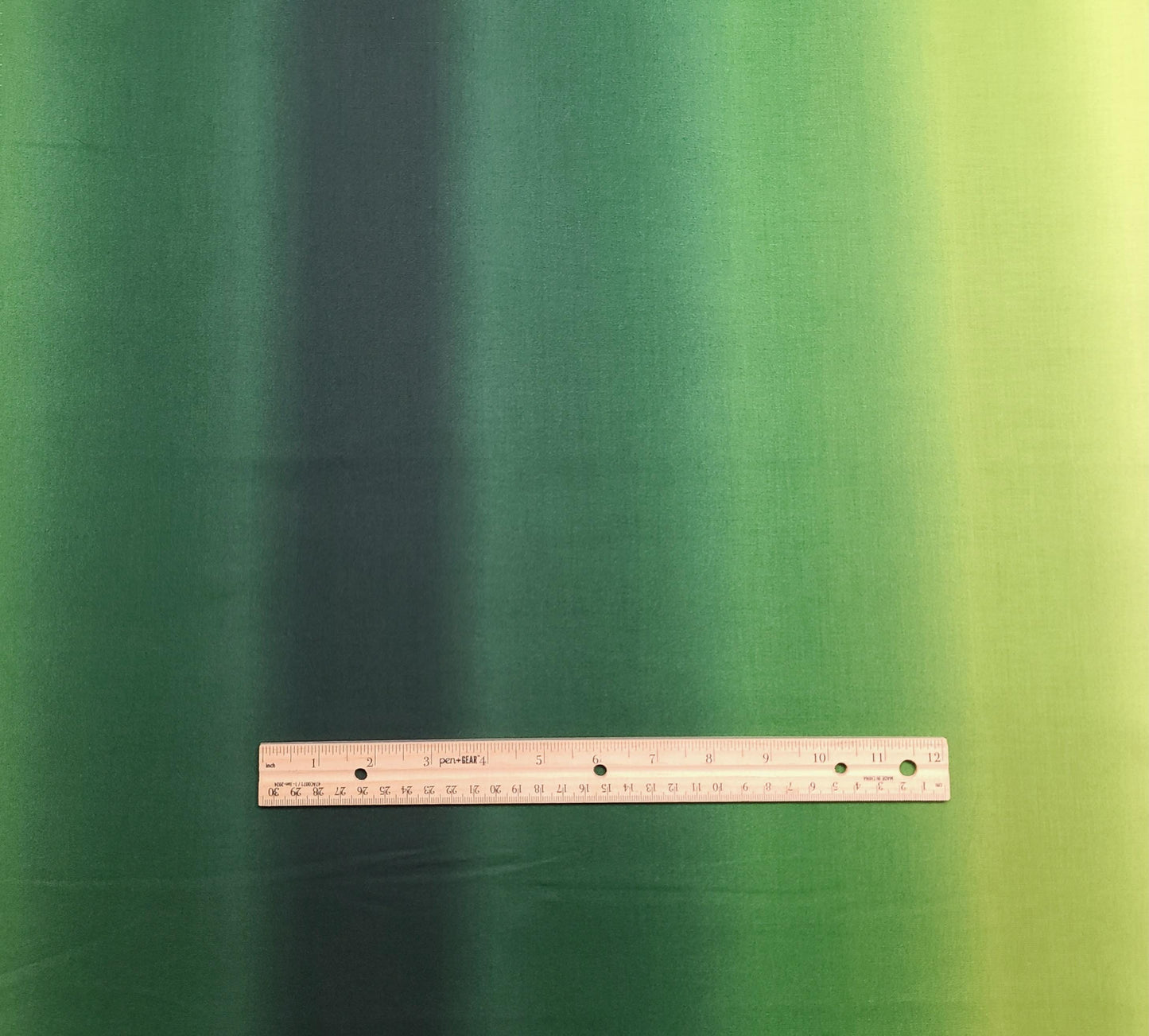 Caryl Bryer Fallert - Essential for Benartex LLC Style 2046 - Dark Green, Emerald Green, Lime Green Ombre Border Stripe Fabric