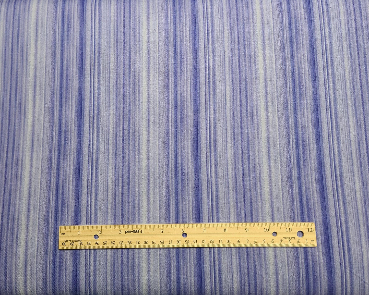 Lush DP24193 by Hilary Mayes for Northcott - Purple, Lavender Vertical Stripe (Parallel to Selvage) Fabric