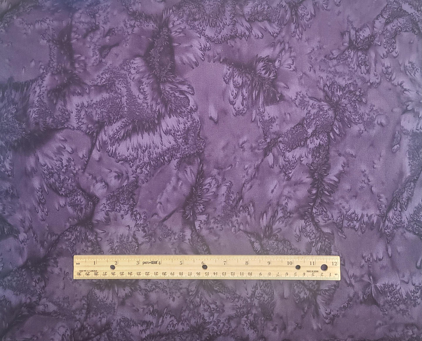 BATIK - Black Plum Tonal Patterned Fabric