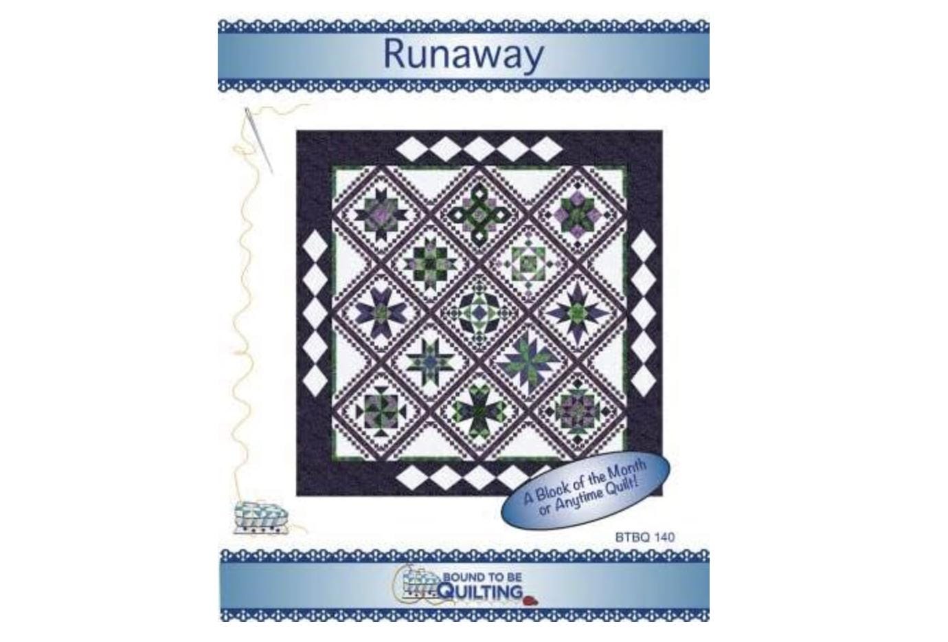 Runaway Block of the Month or Anytime Quilt Pattern by Bound to Be Qui ...