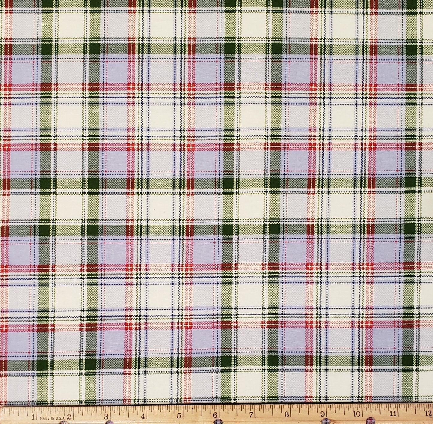 Plaid Fabric - Pink / Blue / Green / Cream