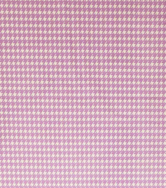 Lavender and White Herringbone Print Fabric