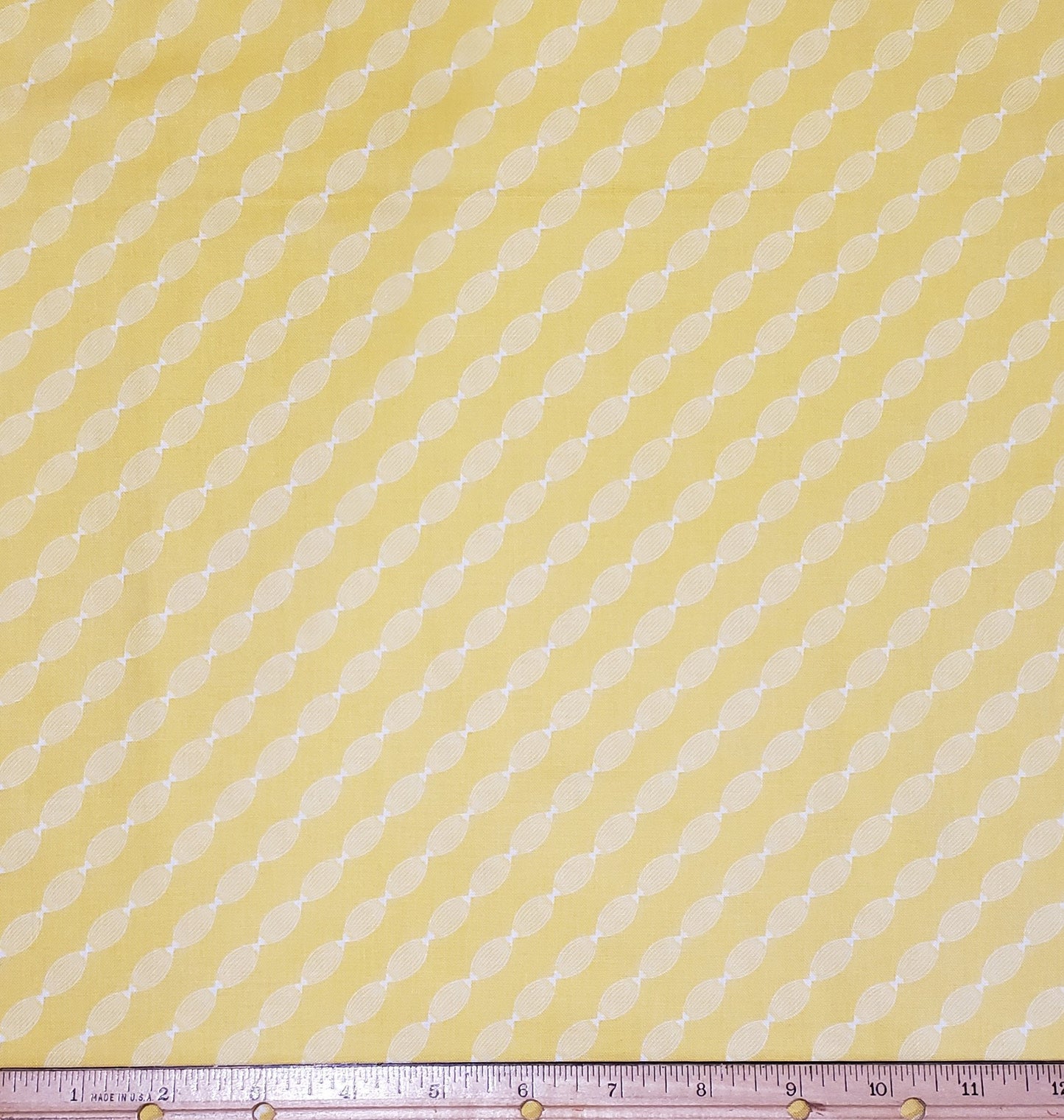 Eliana by Whistler Studios Pattern #50771 - Bright Yellow Fabric - Sunshine Diagonal Stripe