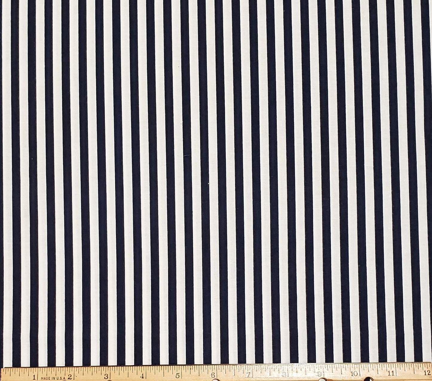 Dark Navy Stripe Fabric