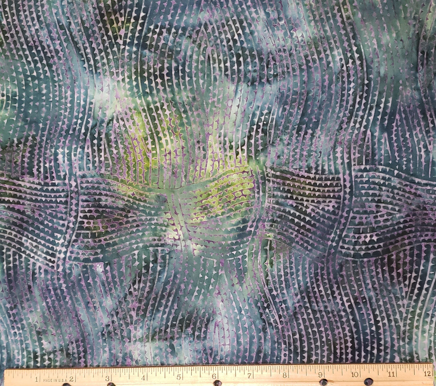 BATIK - Blue / Green / Purple Patterned Fabric