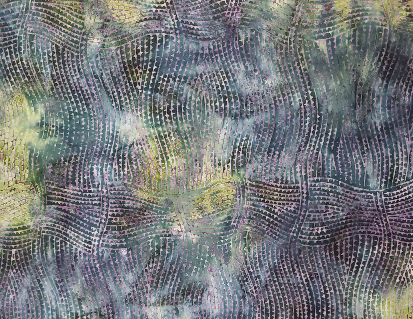 BATIK - Blue / Green / Purple Patterned Fabric