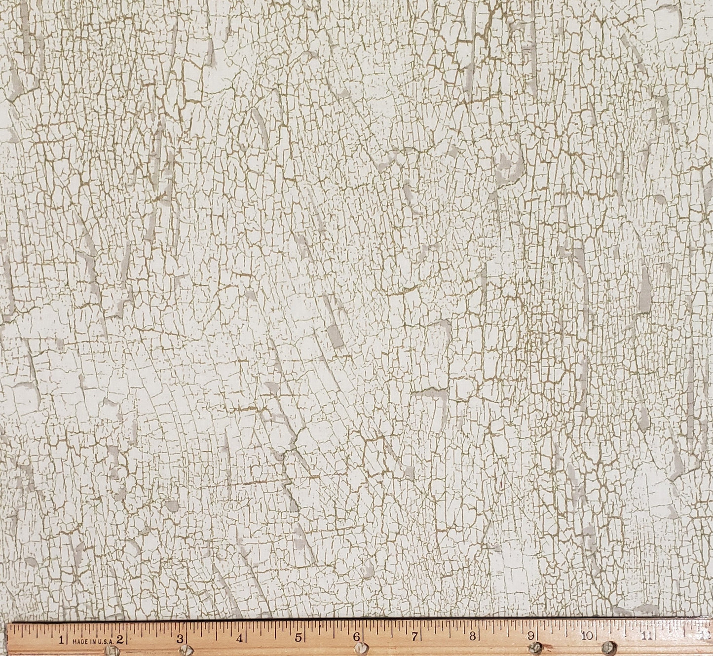 Cream and Gray "Crackle" Fabric