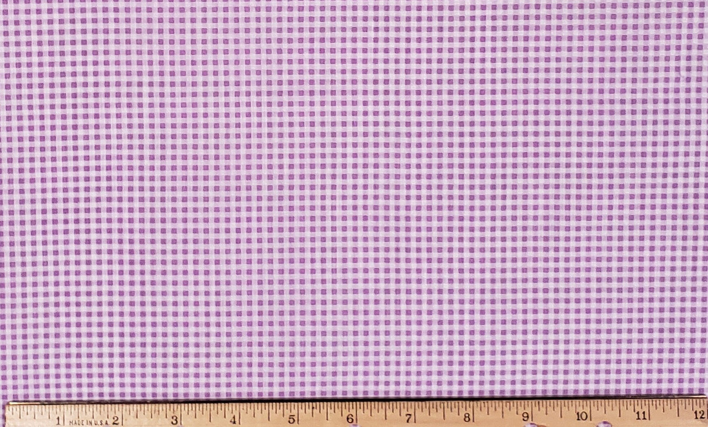 Gingham Fabric - Lavender