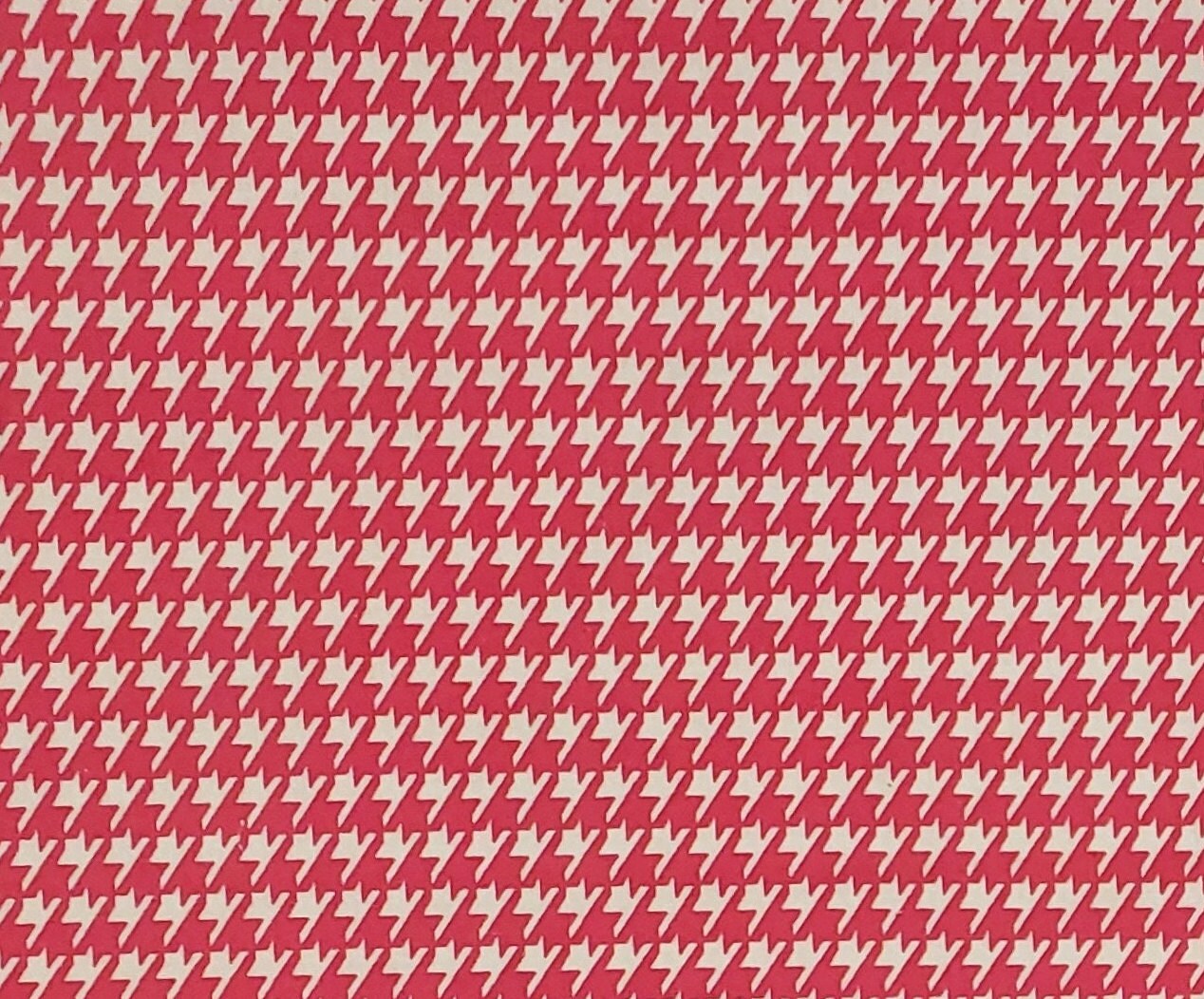 Herringbone Fabric - Pink and White