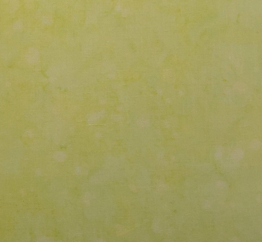 BATIK - Pale Spring Green / Yellow Fabric