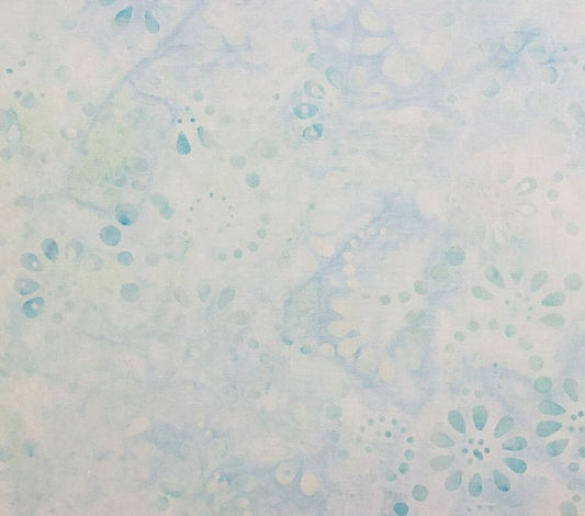 EOB - BATIK - Pale Blue / Pale Green / White with Small Flower Print