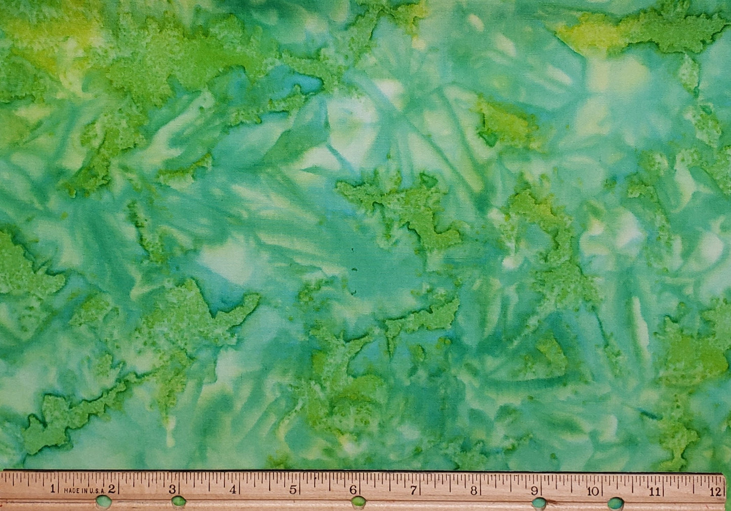 BATIK - Bright Blue / Yellow / Green Fabric