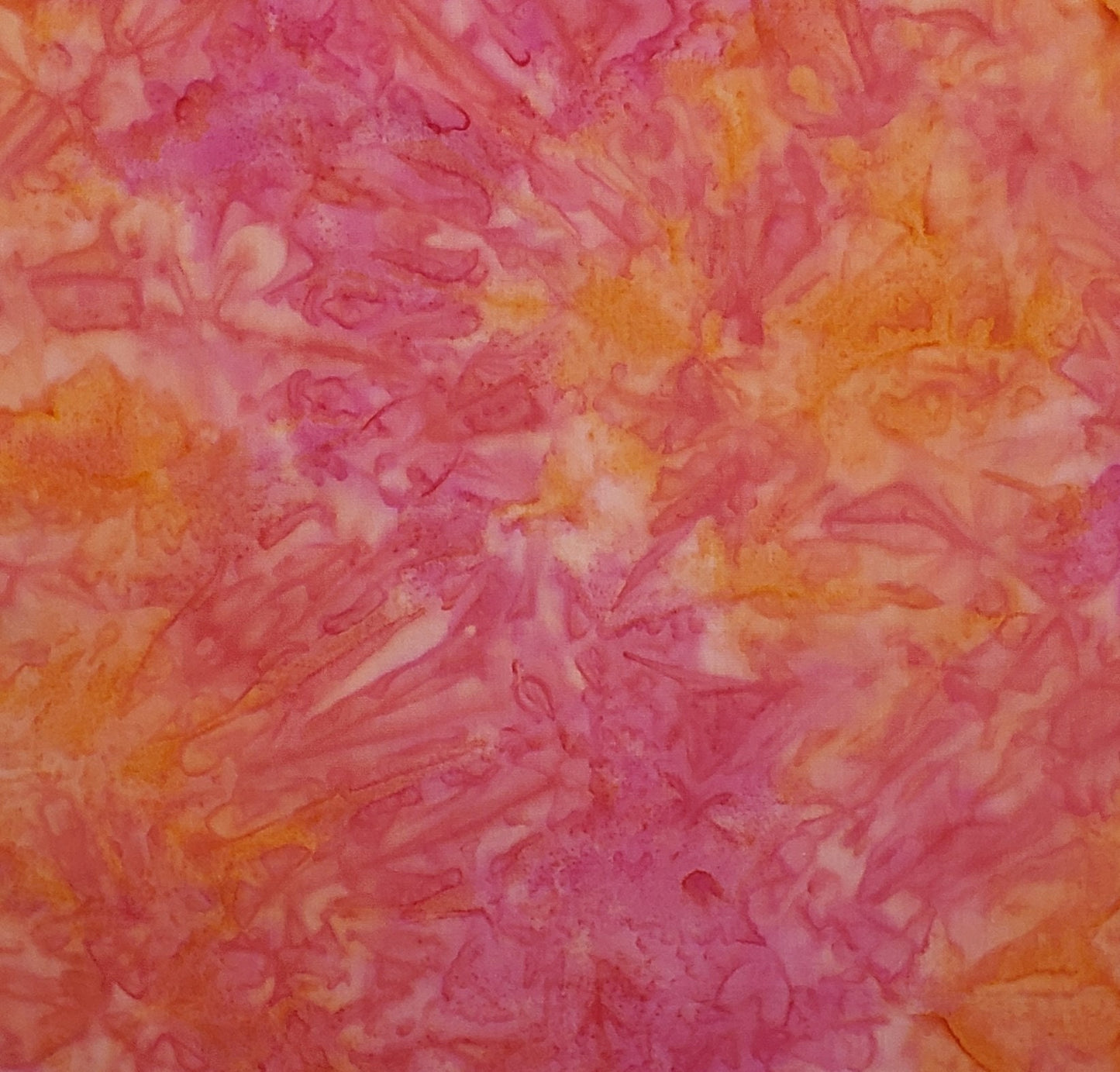 EOB - BATIK - Bright Pink / Orange Patterned Fabric