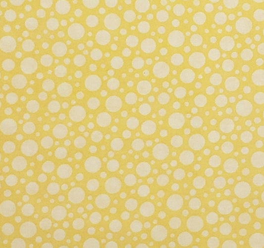 CP28813 Quilters Showcase - Bright Yellow Fabric / Light Yellow "Bubble" Print