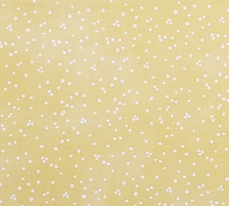 Fabric Traditions 2008 NTT, Inc. - Yellow Tonal Fabric / White Dots