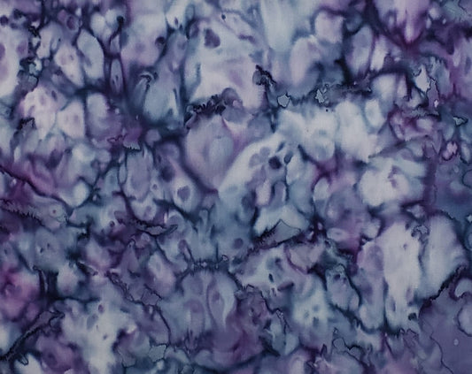 BATIK - Navy Blue / Dark Purple Patterned Fabric