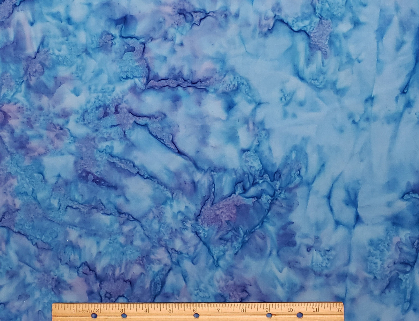 BATIK - Bright Blue / Lavender Patterned Fabric