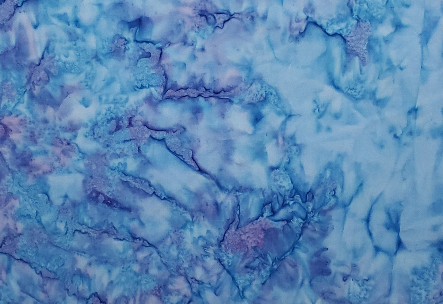 BATIK - Bright Blue / Lavender Patterned Fabric