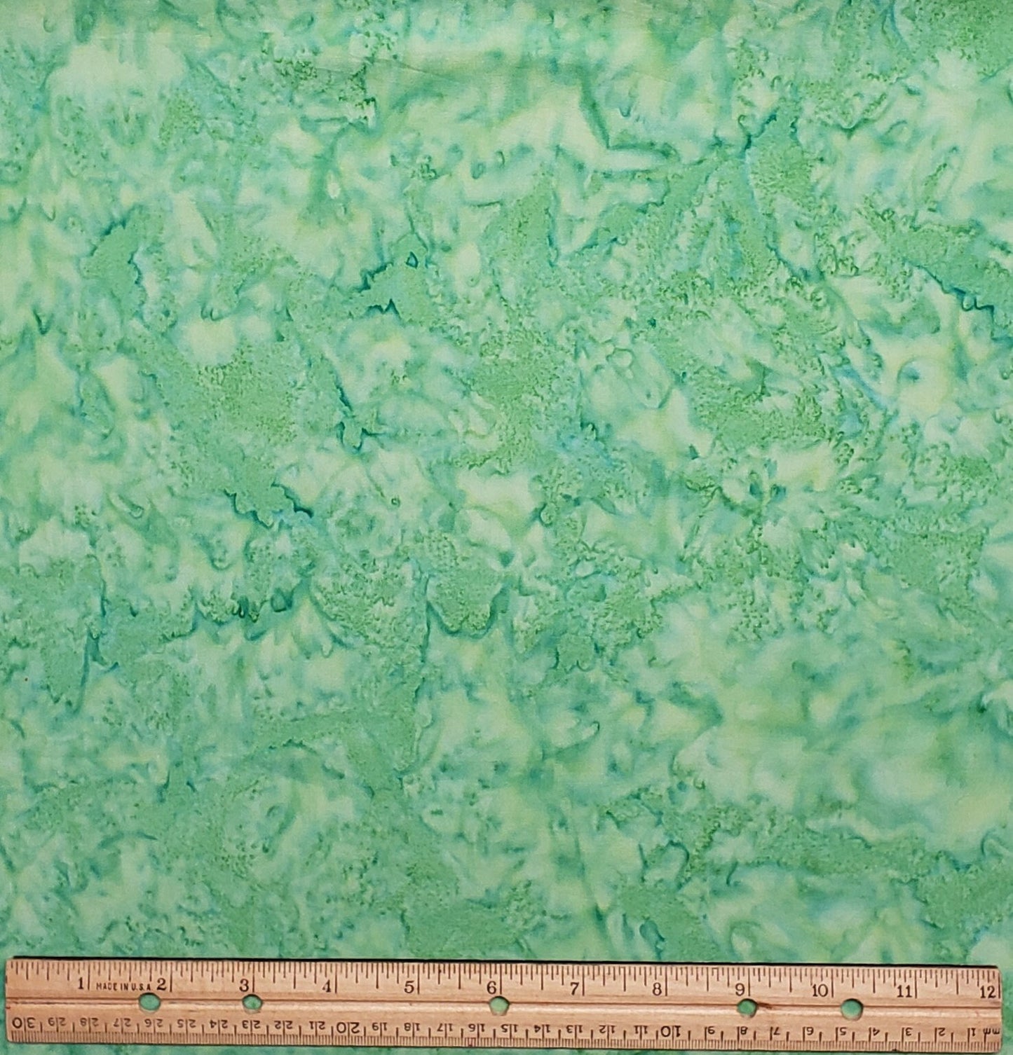 BATIK - Spring Green / Yellow / Blue Patterned Fabric