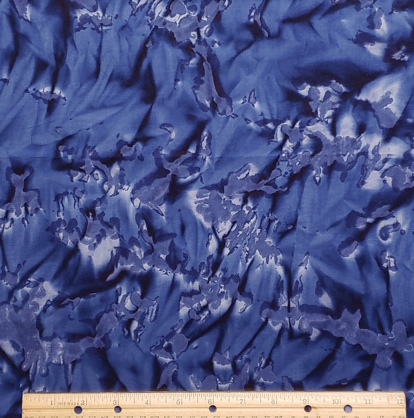 BATIK - Dark Blue Patterned Fabric