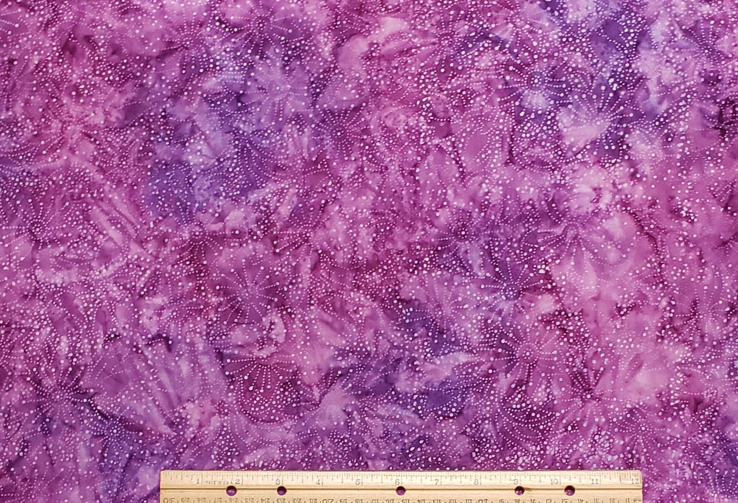 BATIK - Dark Berry / Purple Fabric / Dotted Flower Pattern