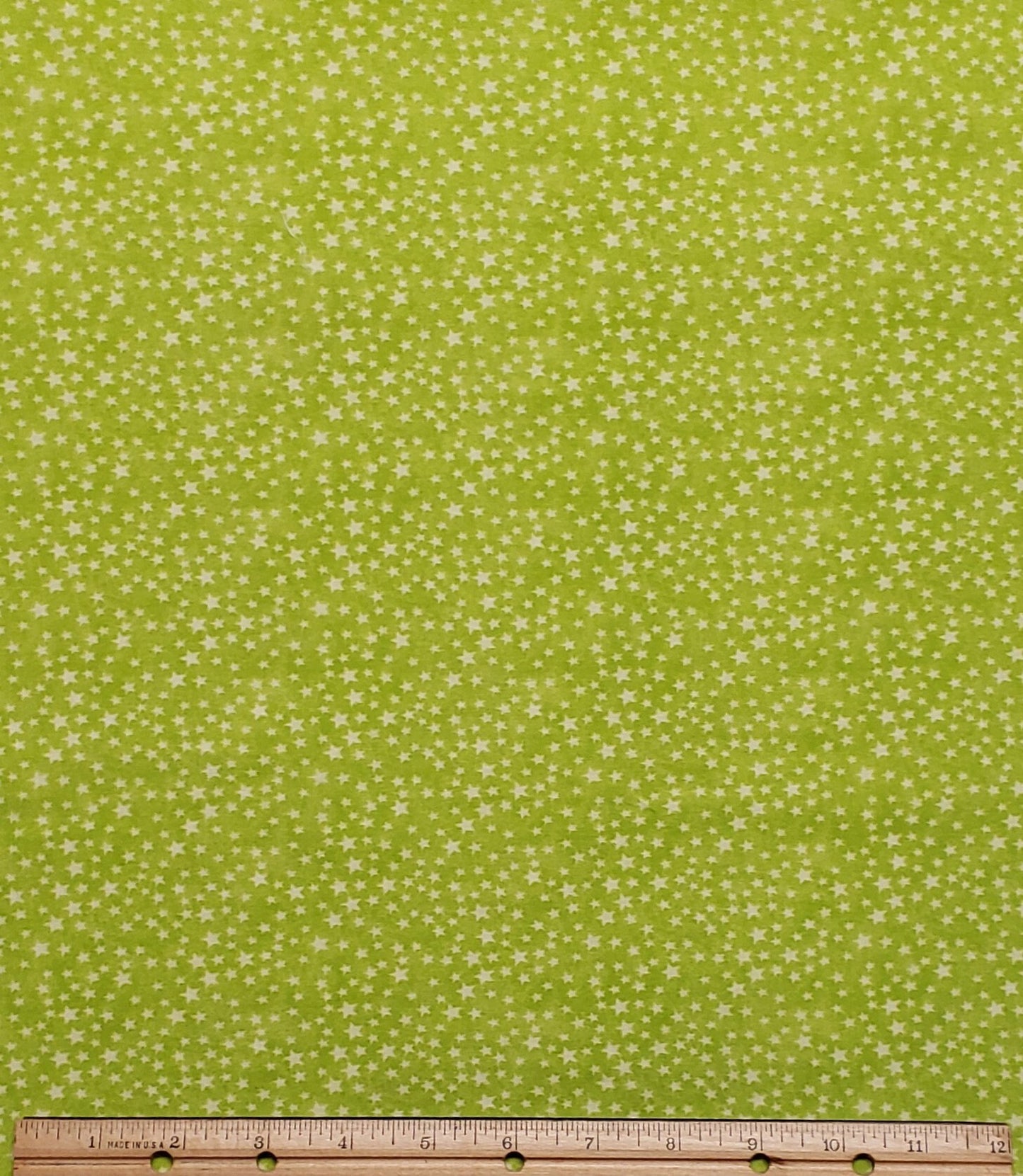 MBT, Inc. - Lime Green Fabric / White Stars