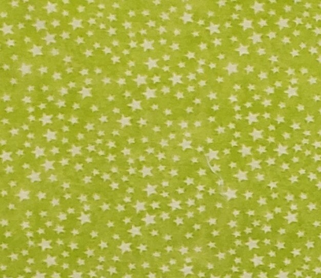 MBT, Inc. - Lime Green Fabric / White Stars