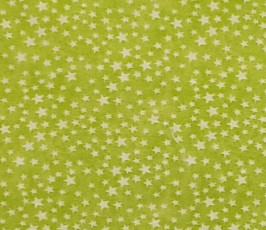 MBT, Inc. - Lime Green Fabric / White Stars