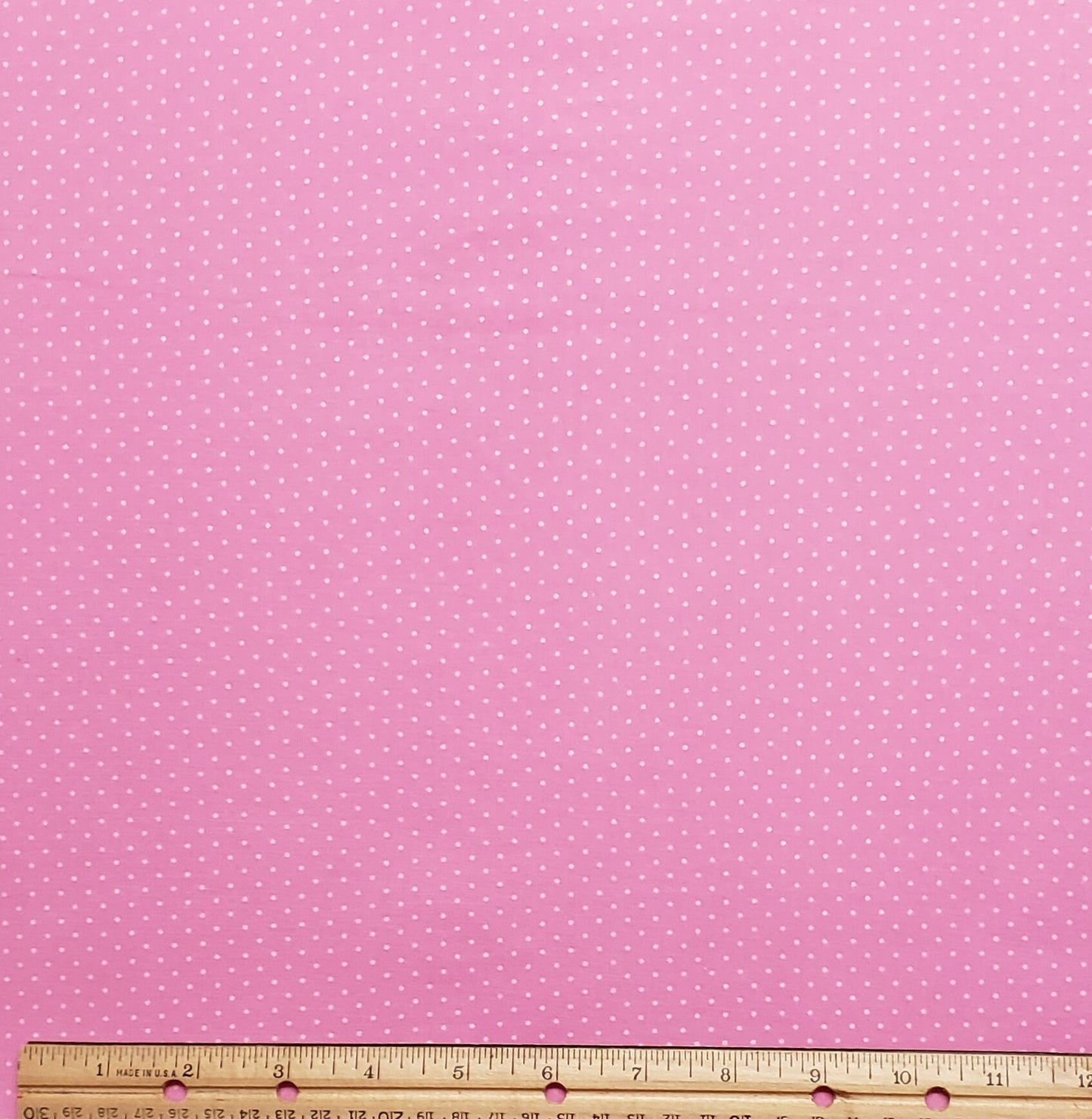 CP28826 Quilters Showcase - Pink Fabric / White Pin Dots