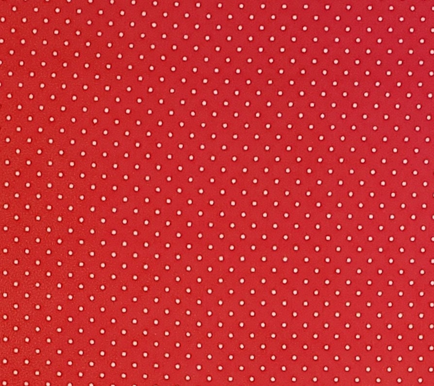 CP28826 Quilters Showcase - Red Fabric / White Pindot