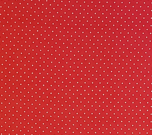 CP28826 Quilters Showcase - Red Fabric / White Pindot