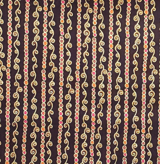 Designed and Produced Exclusively for JoAnn Fabric and Craft Stores - Dark Brown Fabric