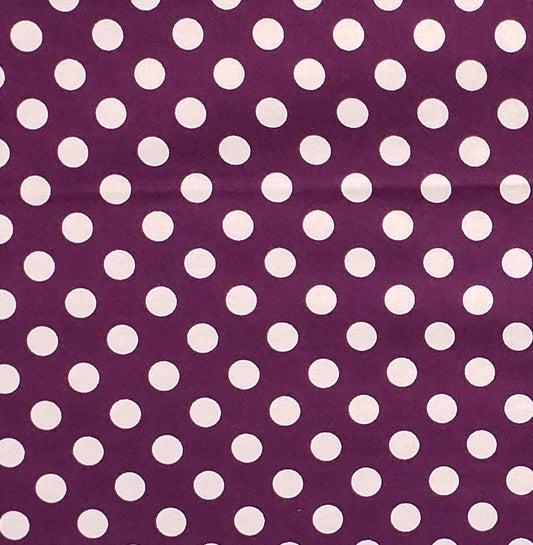 Designed and Produced Exclusively for JoAnn Fabric and Craft Stores - Berry Fabric / White Polka Dot Print