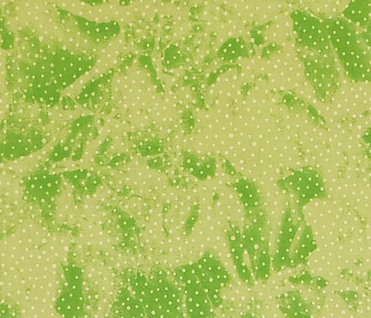 EOB - Bright Green Tonal Fabric / Tone-on-Tone Polka Dot Print
