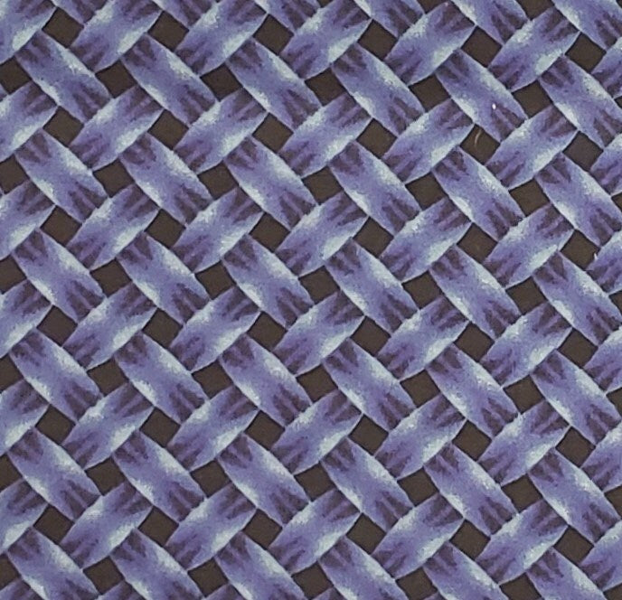 Black Fabric / Blue and Gray "Woven" Pattern