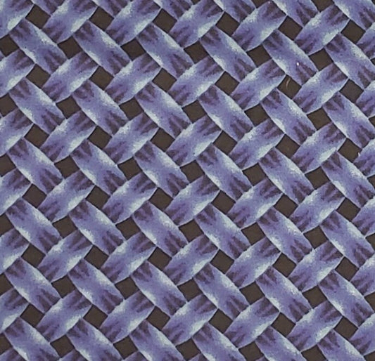 Black Fabric / Blue and Gray "Woven" Pattern